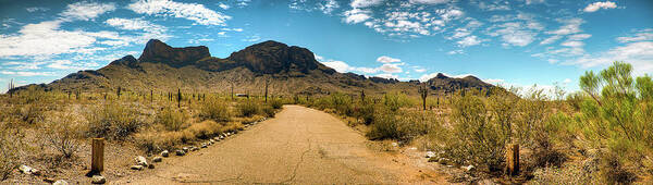 Picacho Peak Poster featuring the photograph Picacho Peak State Park Panorama by R Scott Duncan