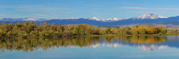 Panorama Poster featuring the photograph Rocky Mountain Front Range Autumn Panorama by James BO Insogna