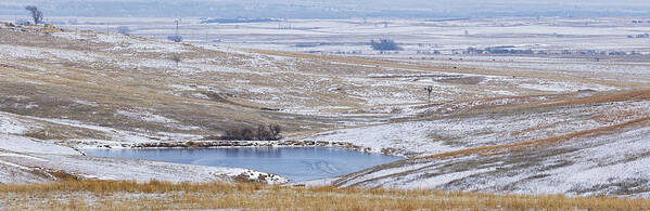 Kansas Poster featuring the photograph Snowy Hills 2 by Rob Graham