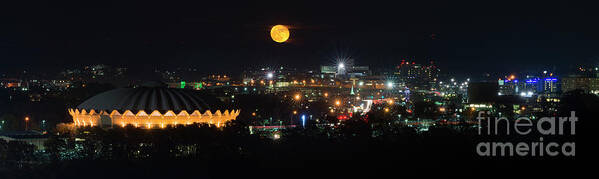  Panoramic Poster featuring the photograph Supermoon by Dan Friend
