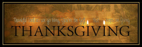 Thanksgiving Poster featuring the photograph Thanksgiving by Robin-Lee Vieira