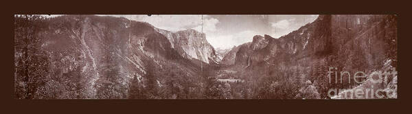 Yosemite Poster featuring the photograph Vintage Yosemite Valley 1899 by Lone Palm Studio