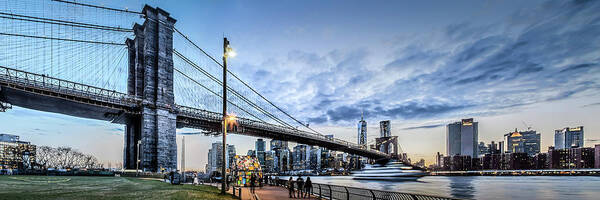 New York City Poster featuring the photograph Brooklyn Twilight by Az Jackson
