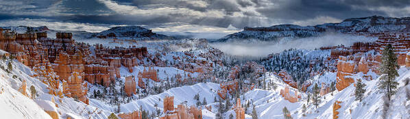 Bryce Poster featuring the photograph Bryce Canyon Winter Morning by Ning Lin