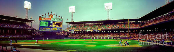 Comiskey Poster featuring the photograph Comiskey Park third and home by Tom Jelen