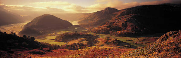 Scenics Poster featuring the photograph England, Lake District, Thirlmere by Peter Adams