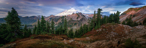 Mountain Poster featuring the photograph Mount Baker From Artist Point by James K. Papp