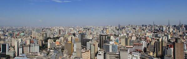 Panoramic Poster featuring the photograph Sao Paulo by J.castro