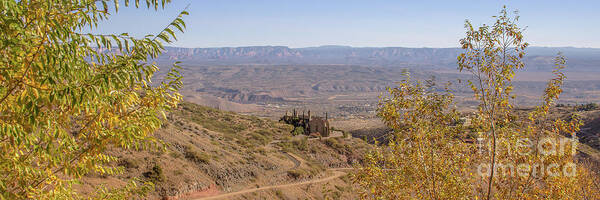 Panoramic Poster featuring the photograph Fall views in Jerome Panoramic by Darrell Foster