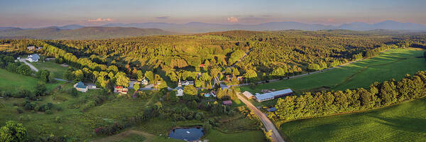 2021 Poster featuring the photograph Newark, Vermont Panorama - August 2021 by John Rowe