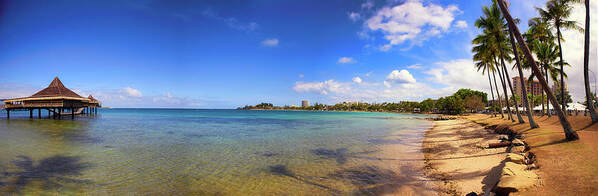 New Caledonia Poster featuring the photograph Pacific Island Beach by Frank Lee