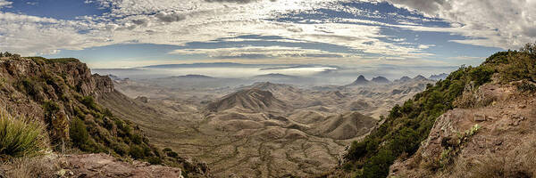 Big Bend National Park Poster featuring the photograph South Rim Panorama by Kelly VanDellen