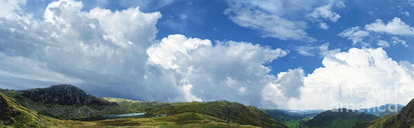 The Lake District Poster featuring the photograph Upon The Langdale Summit by Brian Watt