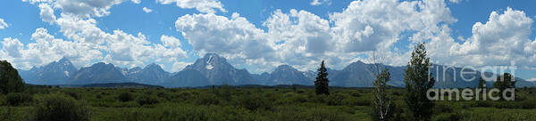 Grand Teton Poster featuring the photograph Grand Teton Mountain Range #1 by Adam Long