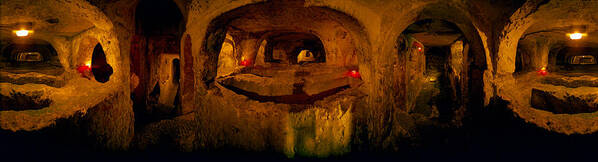 Photography Poster featuring the photograph St. Pauls Catacombs, Rabat, Malta by Panoramic Images