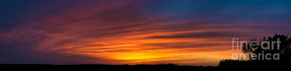 Sunrise Poster featuring the photograph Texas Sunset Panorama by Richard Mason