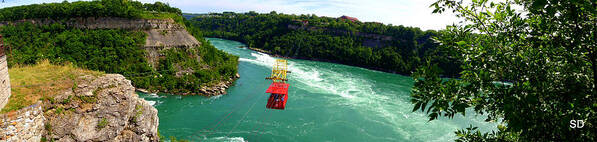 Cable Car Poster featuring the photograph Whirlpool Cable Car Ride by Sarah Donald