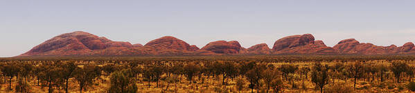 Australia Poster featuring the photograph Kata Tjuta Panorama Australian Outback #1 by Lawrence S Richardson Jr