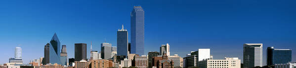 Photography Poster featuring the photograph Skyscrapers In A City, Dallas, Texas #3 by Panoramic Images