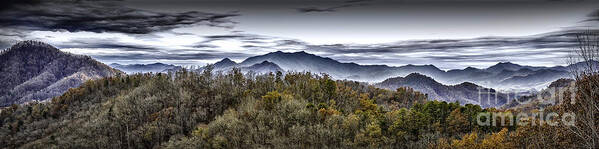 Mountains Poster featuring the photograph Autumnal Mountains by Walt Foegelle