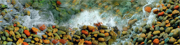 Nature Poster featuring the photograph Beach Pebbles by Phil Jensen