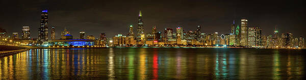 Chicago Poster featuring the photograph Chicago Skyline by Brad Boland