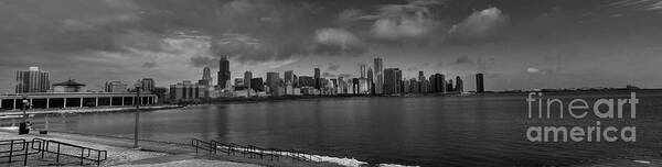 Adler Planetarium Poster featuring the photograph Chicago Skyline from Adler by David Bearden