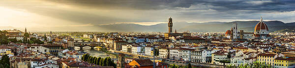 Florence Poster featuring the photograph Evening in Florence by Weston Westmoreland