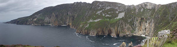 Sliabh Liag Poster featuring the photograph Slieve League Cliffs by John Moyer