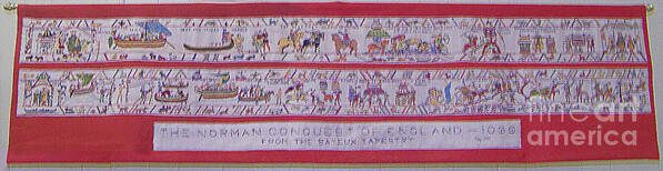 Tapestry Poster featuring the tapestry - textile The Bayeux Tapistery by Eleanor Robinson