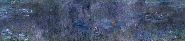 Claude Monet Poster featuring the painting Water Lilies - Tree Reflections by Claude Monet