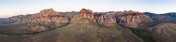 Landscapeaerial Poster featuring the photograph A Beautiful Mountain Landscape That #1 by Ethan Daniels