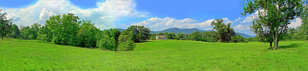 Blue Ridge Mountains Poster featuring the photograph Blue Ridge Country Home by The James Roney Collection
