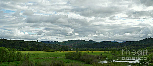 Oregon Poster featuring the photograph Beautiful Green Valley by Mindy Bench