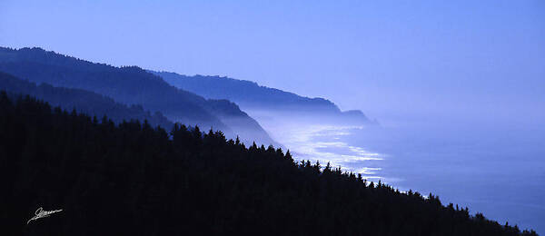 Nature Poster featuring the photograph Blue Pacific by Phil Jensen