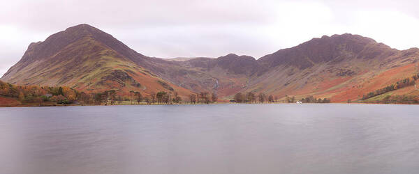 Buttermere Poster featuring the photograph Buttermere Panorama by Nick Atkin