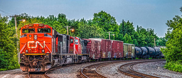 Cn Rail Poster featuring the photograph Canadian National by Paul Freidlund