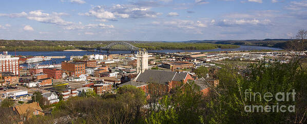Dubuque Poster featuring the photograph Dubuque Iowa by Steven Ralser