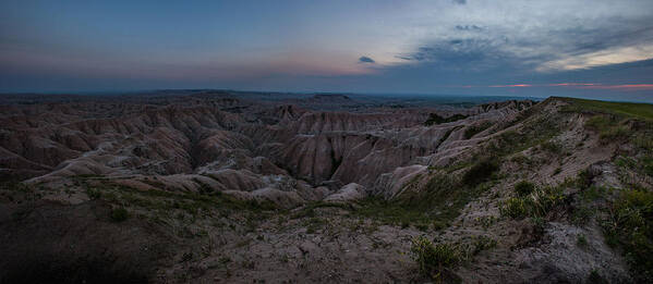 Badlands Poster featuring the photograph Edge of the World by Aaron J Groen