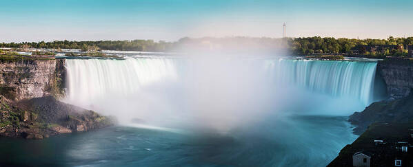 Scenics Poster featuring the photograph Long Exposure Of Horseshoe Falls Of by D3sign