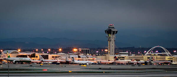 Lax Poster featuring the photograph Los Angeles International Airport by April Reppucci