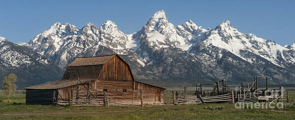 Grand Teton Poster featuring the photograph Moulton Barn - Grand Tetons I by Sandra Bronstein