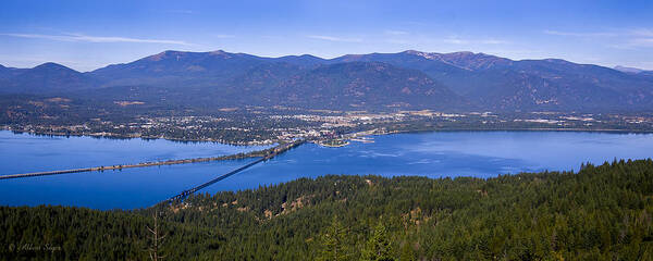 North Idaho Poster featuring the photograph Sandpoint from Trail 3 - 110923-021 by Albert Seger