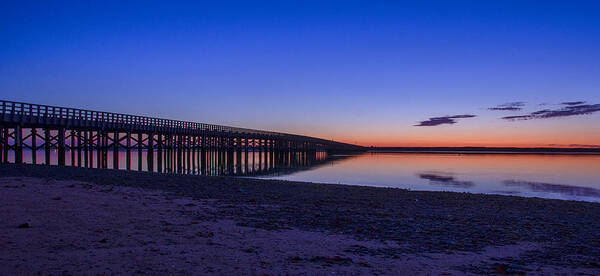 Beach Poster featuring the photograph Sunrise Pier by Donna Doherty