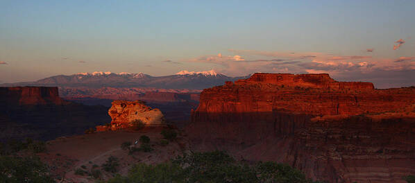 Canyonlands Poster featuring the photograph Sunset in Canyonlands National Park by Jean Clark