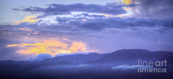 Sunset Poster featuring the photograph Sunset Low Clouds by David Waldrop