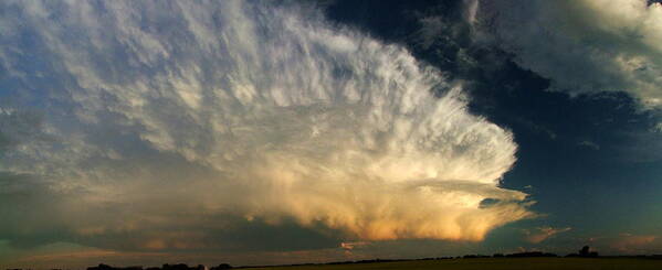 Thunderstorm Poster featuring the photograph Super Cell on the Prairies by Phil And Karen Rispin