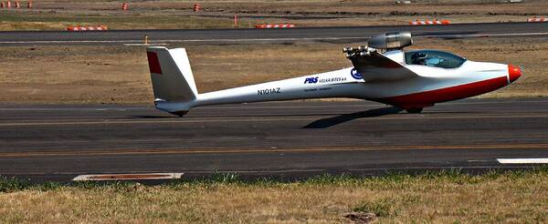 Flight Poster featuring the photograph Jet Powered Glider2 by Nick Kloepping