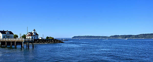 Lighthouse Poster featuring the photograph Puget Sound Light Hosue by Rob Green