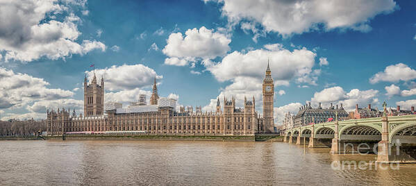 Ben Poster featuring the photograph Big Ben and Parliament Building #2 by Mariusz Talarek
